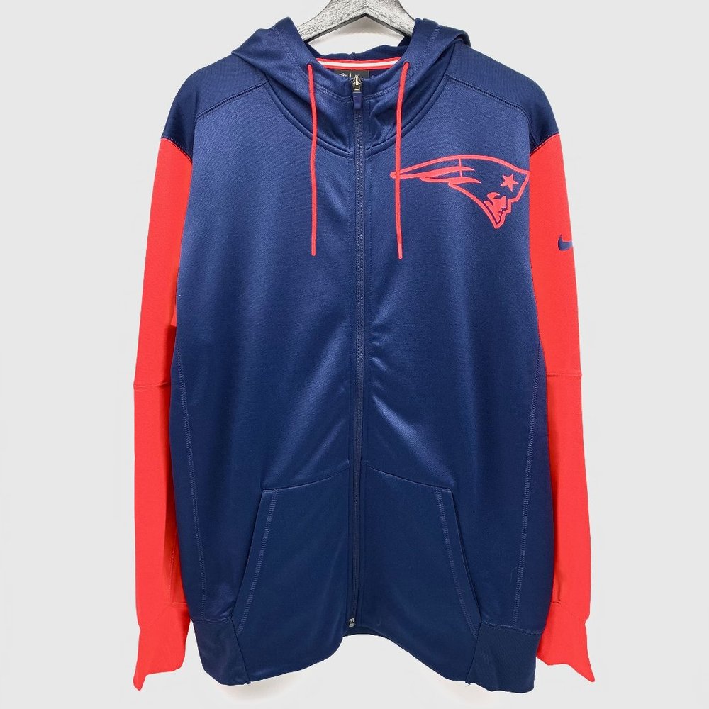 Nike Thermal NFL New England Patriots Men's Performance Full Zip Hoodie L